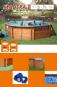 piscina de superficie, (desmontables) de chapa, madera o imitacion de madera. redondas o hovaladas